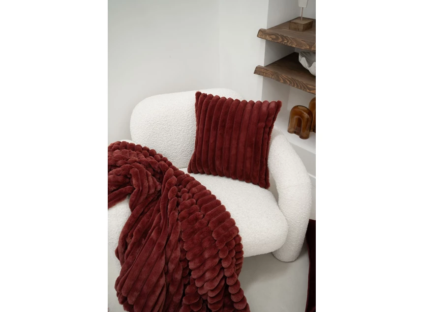 Kussen applebutter- bubble rabbit fur 45x45- sfeerbeeld