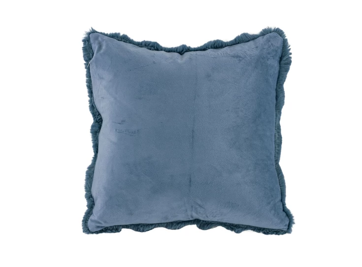 Kussen bluefusion- bubble rabbit fur 45x45- achterzijde