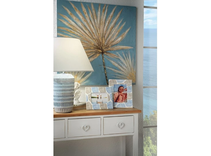 1G123.139 l'oca nera beige ribbels witte kap schuin italiaans design tafellamp keramiek voet zacht blauw