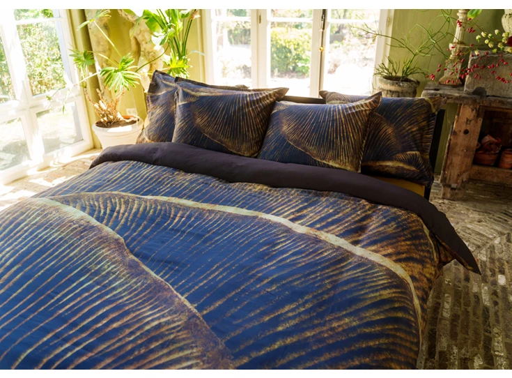 Kayori Aichi satijn slaapkamer dekbedovertrek 140x200/220 sfeerbeeld