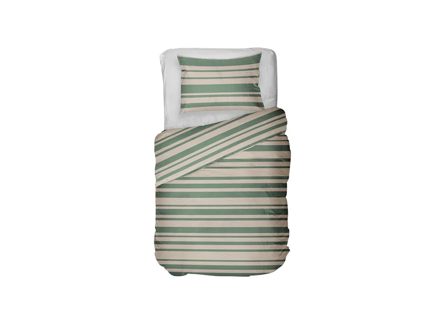 Kayori- Sora- tencel- olijfgroen- dekbedovertrek- 140/200-220