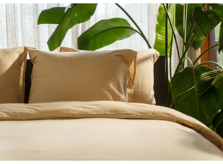 Kayori- Rui- Peached Twill- naturel- dekbedovertrek- 140/200-220- sfeerbeeld