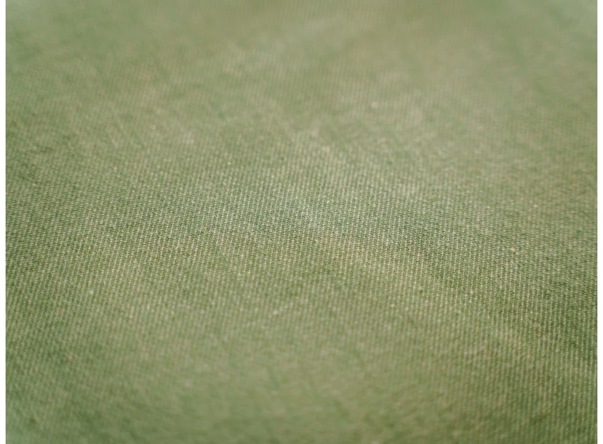 Kayori- Rui- peached twill- groen- dekbedovertrek- 240/200-220- detail