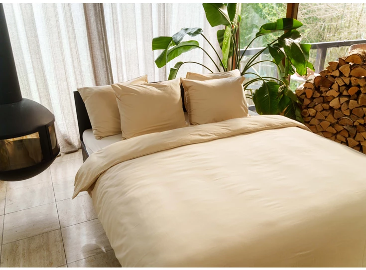 Kayori- Rui- Peached Twill- naturel- dekbedovertrek- 240/200-220- sfeerbeeld
