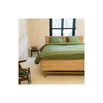 Kayori- Shizu- katoensatijn- donkergroen- dekbedovertrek- 140/200-220