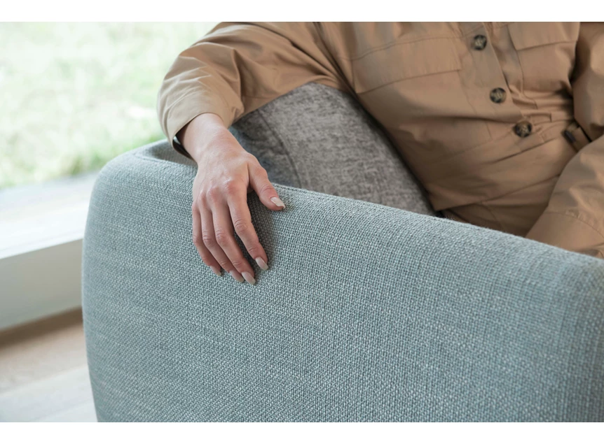 Armleuning Salon Matt schuin afsluitelement stof Moome by Indera