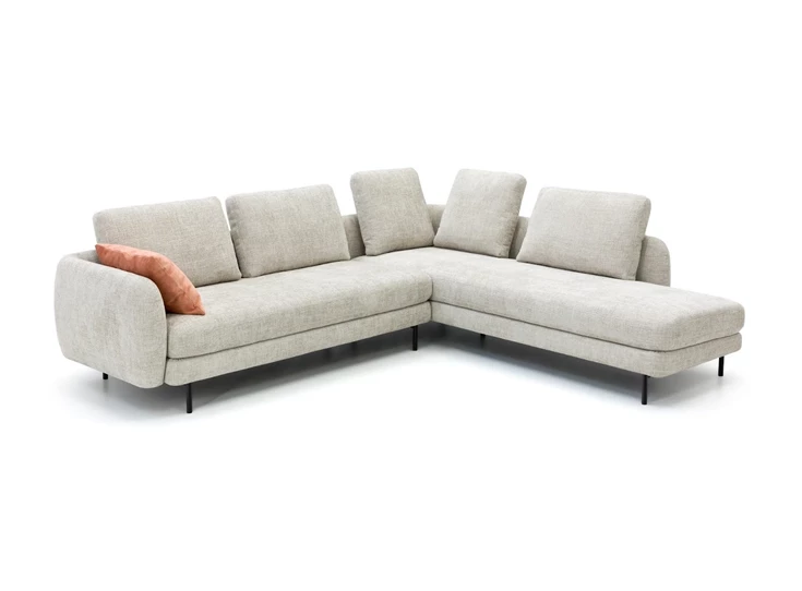 Hoeksalon Matt met open eiland stof Moome by Indera