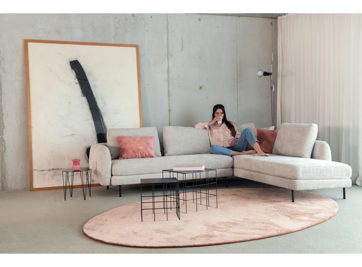 Persoon Hoeksalon Matt met open eiland stof Moome by Indera