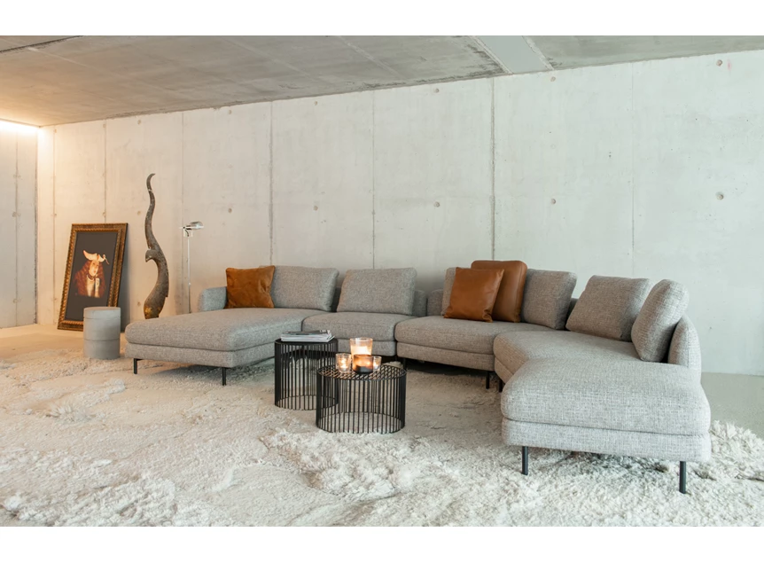 Sfeerfoto Hoekzetel Matt met schuine hoekelementen stof Moome by Indera