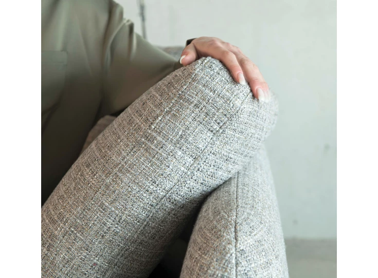 Detail Hoekzetel Matt met schuine hoekelementen stof Moome by Indera