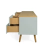 1664-676 tv-bench scandinavisch design sage dot groen eik tv-meubel tenzo 4 laden 4 drawers oak