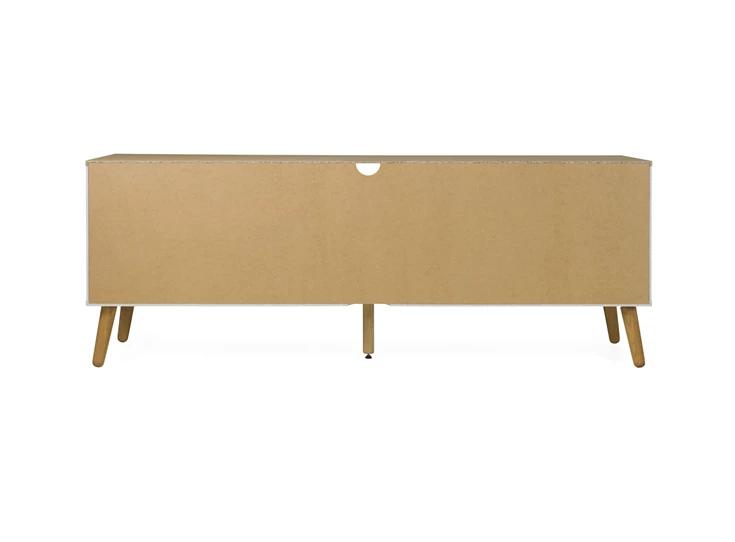 1664-512 design 4 laden tv-bench scandinavisch grijs eik 4 drawers oak tv-meubel tenzo grey dot