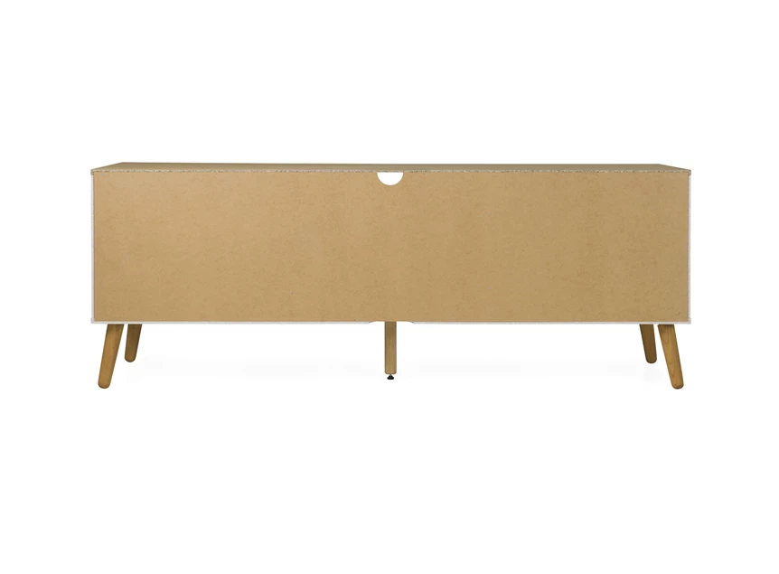 1664-512 design 4 laden tv-bench scandinavisch grijs eik 4 drawers oak tv-meubel tenzo grey dot