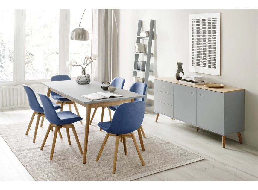 1680-012 table design grijs tafel eik eettafel dot grey tenzo oak scandinavisch