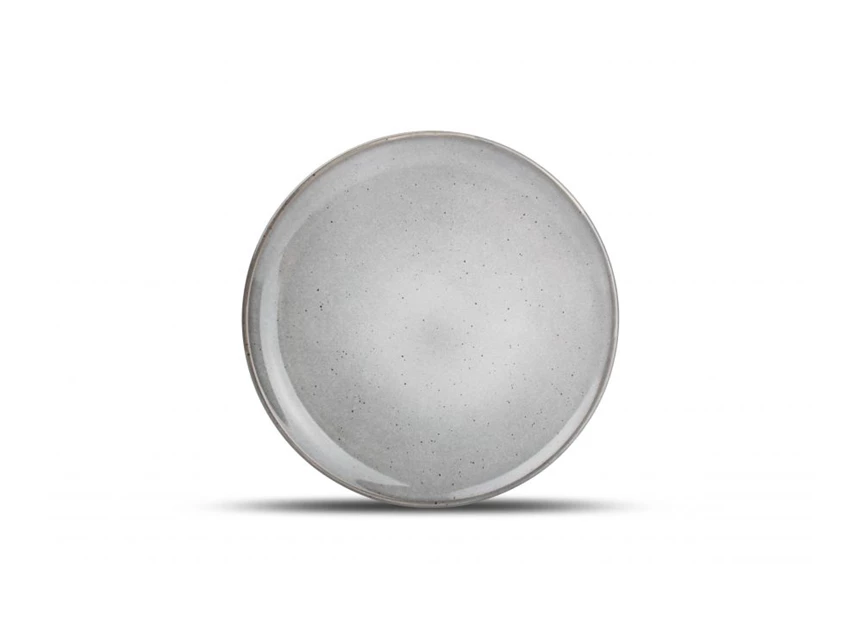 set4- Freckles- plat bord 26cm- grijs