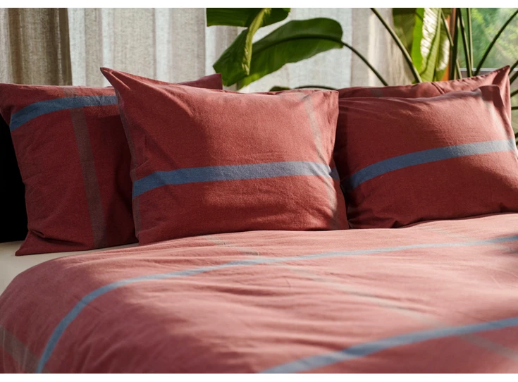 Kagura- flanel dbo- rood- 140/200-220- sfeerbeeld