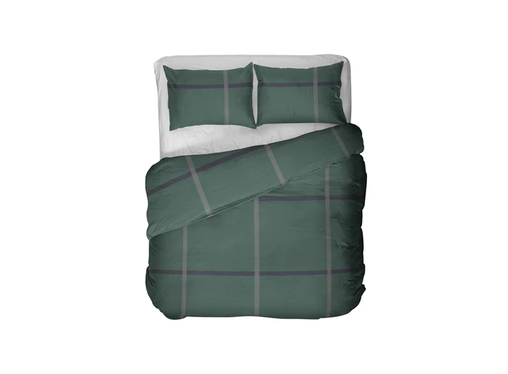 Kagura- flanel dbo- donkergroen- 240/200-220