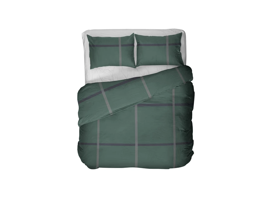 Kagura- flanel dbo- donkergroen- 240/200-220