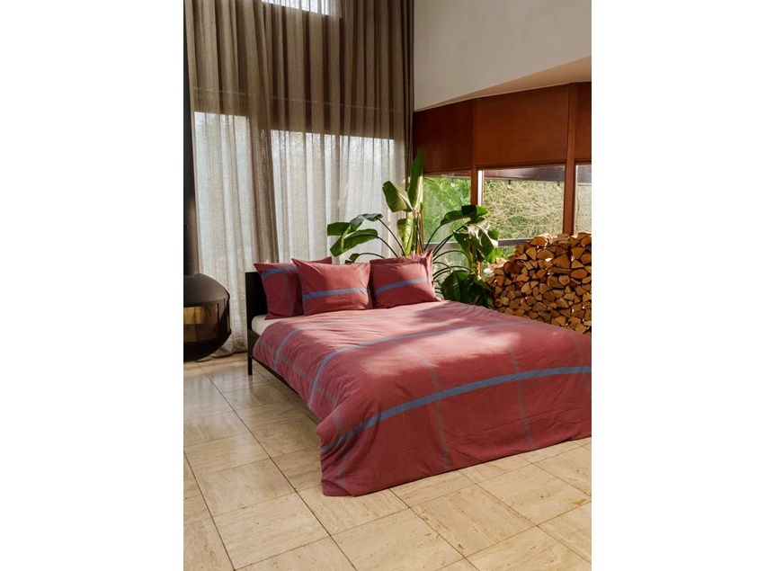 Kagura- flanel dbo- rood- 240/200-220- sfeerbeeld