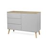 1674-612 3 laden dressoir 1 deur 1 door design grey eik sideboard grijs oak 3 drawers dot scandinavisch tenzo