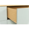 1674-612 grijs tenzo dressoir 1 deur 1 door design grey 3 laden eik sideboard oak 3 drawers dot scandinavisch