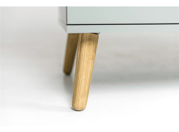 1674-612 grijs tenzo dressoir 1 deur 1 door scandinavisch design grey 3 laden eik sideboard oak 3 drawers dot