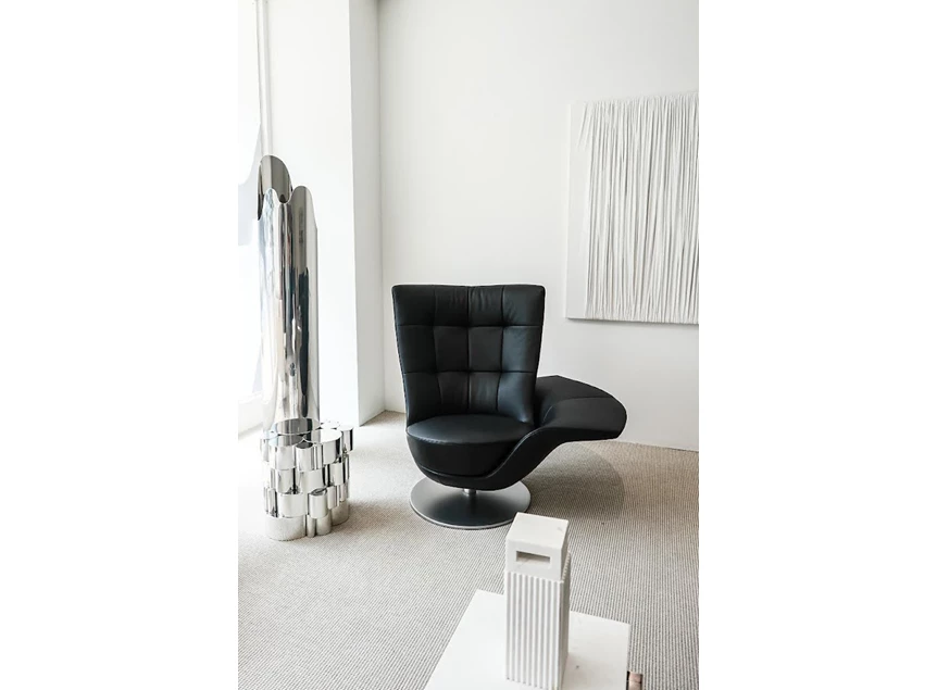 Sfeerfoto Bijzetzetel Swift DS-262 unit 11 leder zwart De Sede