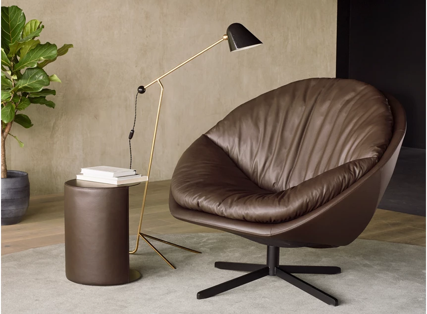 Sfeerbeeld Bijzetzetel Coco DS-265 unit 01 leder donkerbruin De Sede bruin