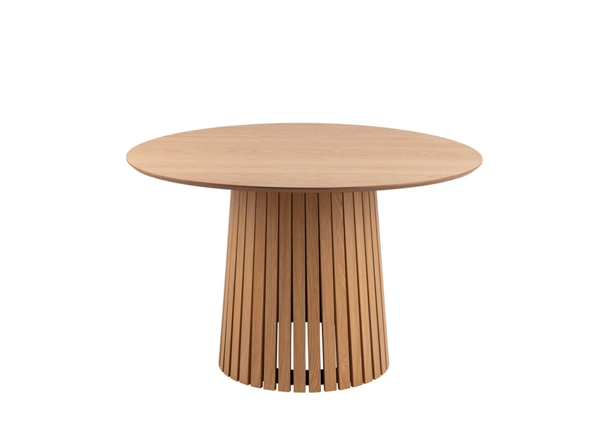 Christo 22095 eettafel rond eik fineer vernist actona product