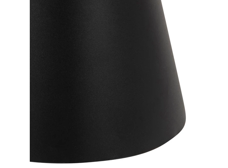 20139 Soli salontafel rond zwart metaal keramiek actona poot detail