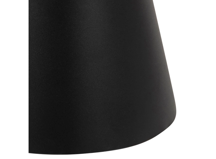 20139 Soli salontafel rond zwart metaal keramiek actona poot detail