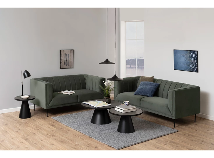 20139 Soli salontafel rond zwart metaal keramiek actona kleiner sfeerbeeld 2