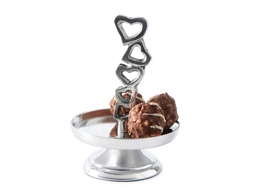 429090 With love cake stand serveertoren Rivièra Maison RM wit
