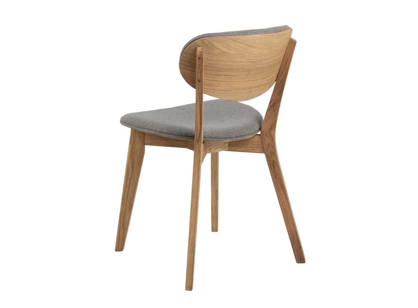 89466 minsk eetkamerstoel geoliede eik grijze granada stof achteraanzicht schuin actona