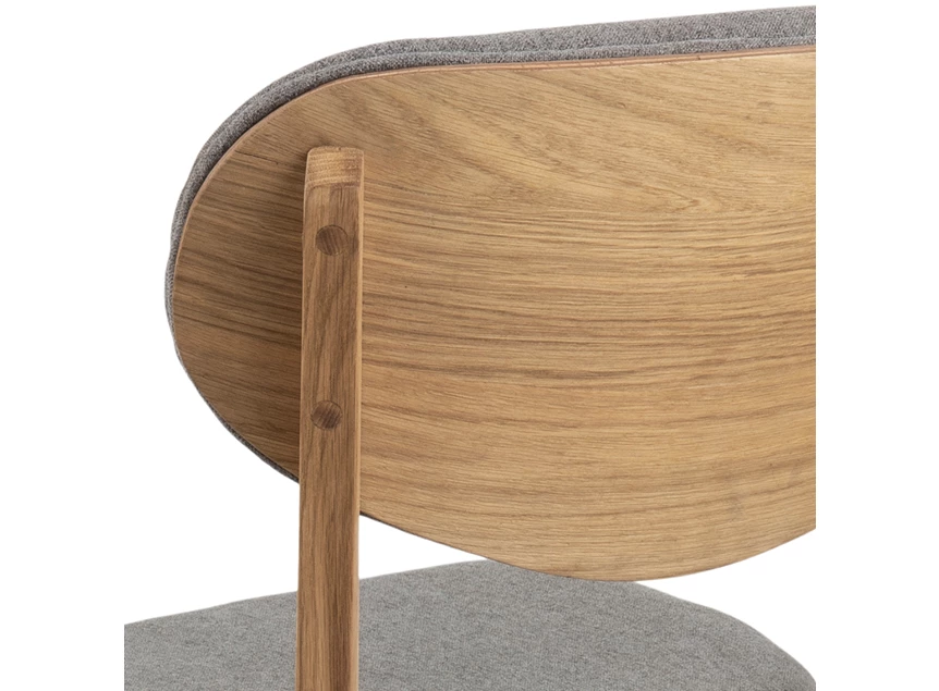 89466 minsk eetkamerstoel geoliede eik grijze granada stof detail
