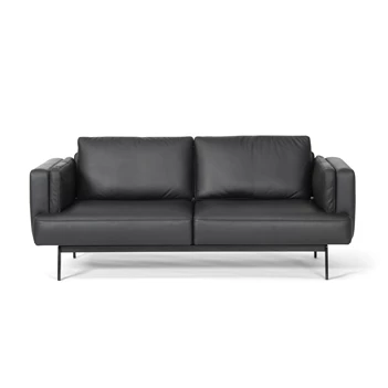 Zetel canapé 2-zit Laviva DS-747 leder zwart De Sede