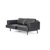 Zijkant Zetel canapé 2-zit Laviva DS-747 leder zwart De Sede
