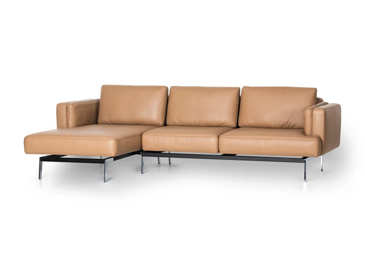 Hoeksalon met longchair Laviva DS-747 leder cognac De Sede