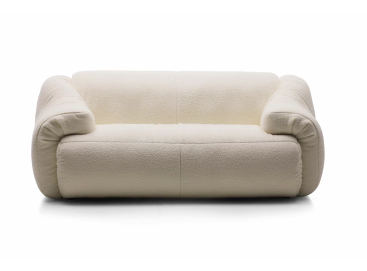 Zetel canapé 2-zit London DS-705 stof bouclé wit De Sede