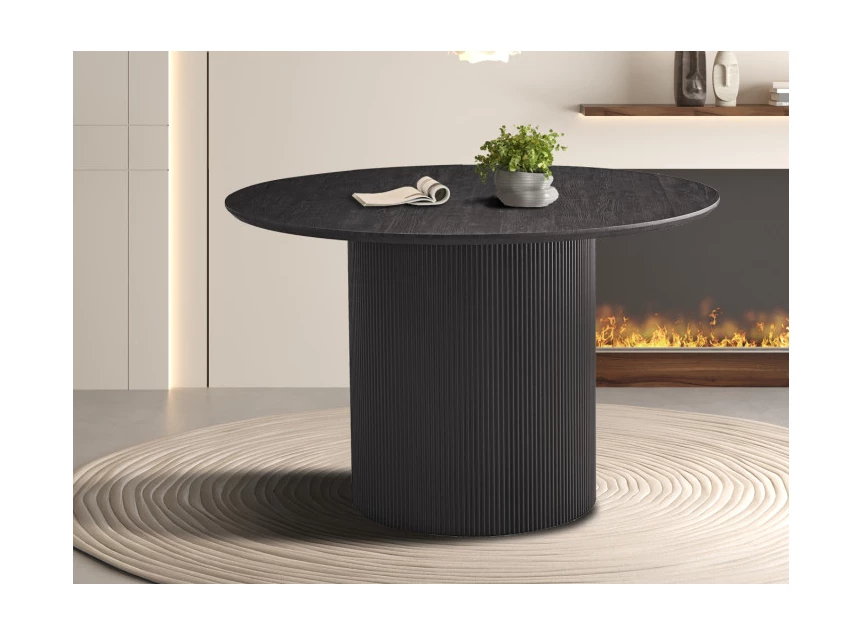 51835-327.80 TAFEL 'LAGOS' 120 CM ROND DECOR DONKERBRUIN rousseau sfeerbeeld