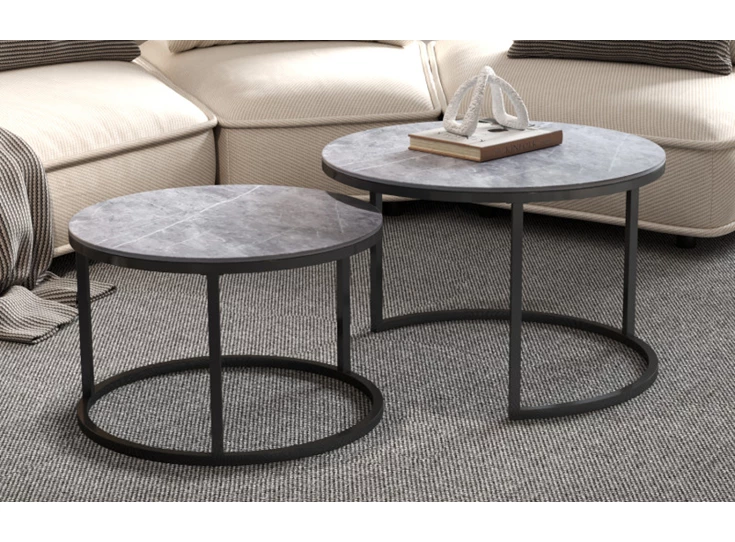 3055-3-165.00 - SALONTAFEL 'BOSTON' DECOR GLAS STEEN GRIJS - 01.jpg