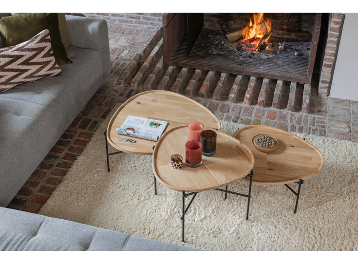 Sfeerfoto Salontafel Amazone massief eik Passe Partout