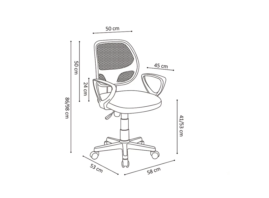 Rousseau 9741-5 bureaustoel chaise de bureau Hippa 6.jpg