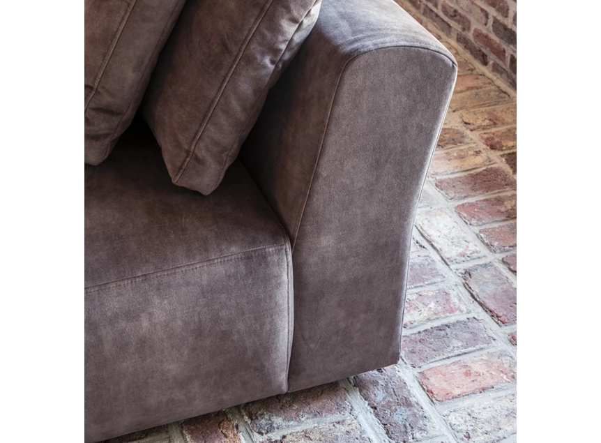 Armleuning Salon Boombastic met longchair stof fluweel Passe Partout