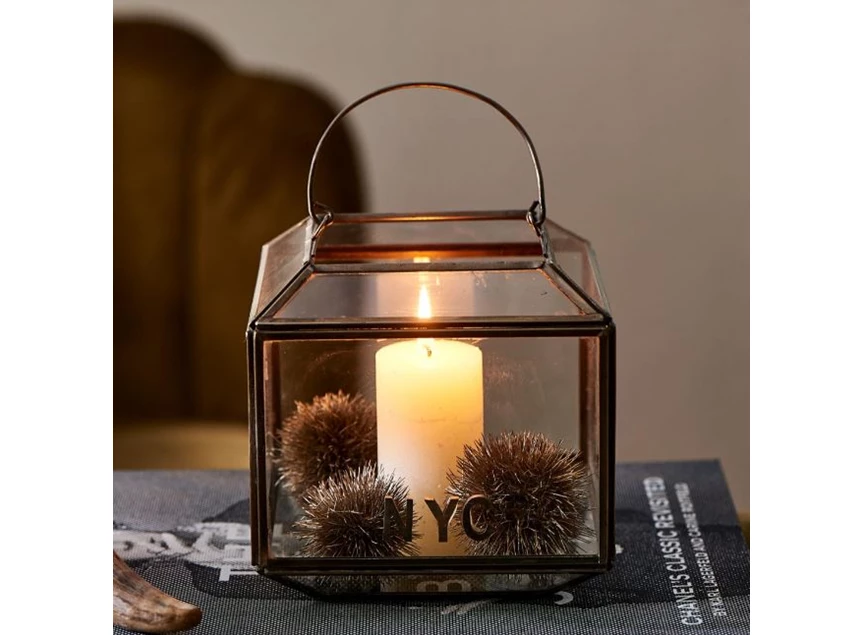 424420 Rivièra Maison French Glass NYC Lantern S Sfeer