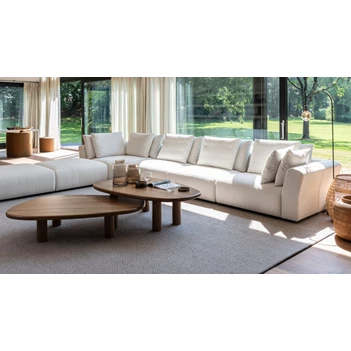 Hoeksalon Boombastic stof Bobby Shell White Passe Partout