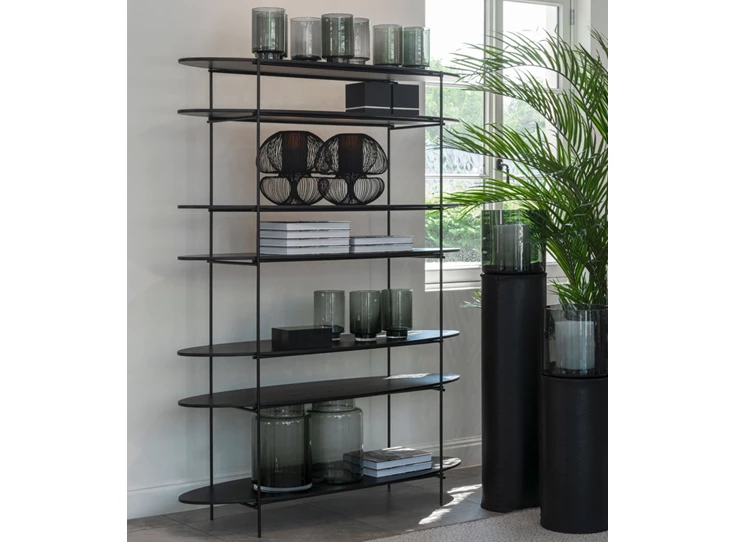 Room divider high Ufo oak black Passe Partout