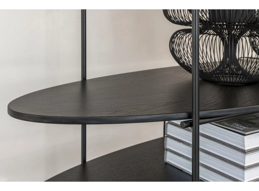 Detail Room divider high Ufo oak black Passe Partout