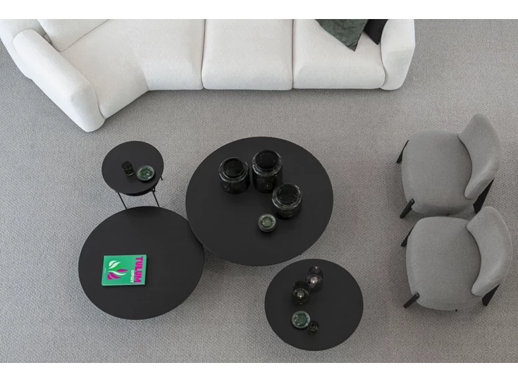 Bovenkant Salontafels Ufo oak black Passe Partout