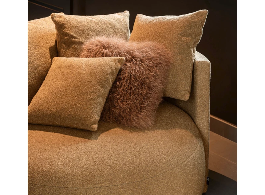 Detail Lounge Pastille bijzetzetel stof oker Passe Partout